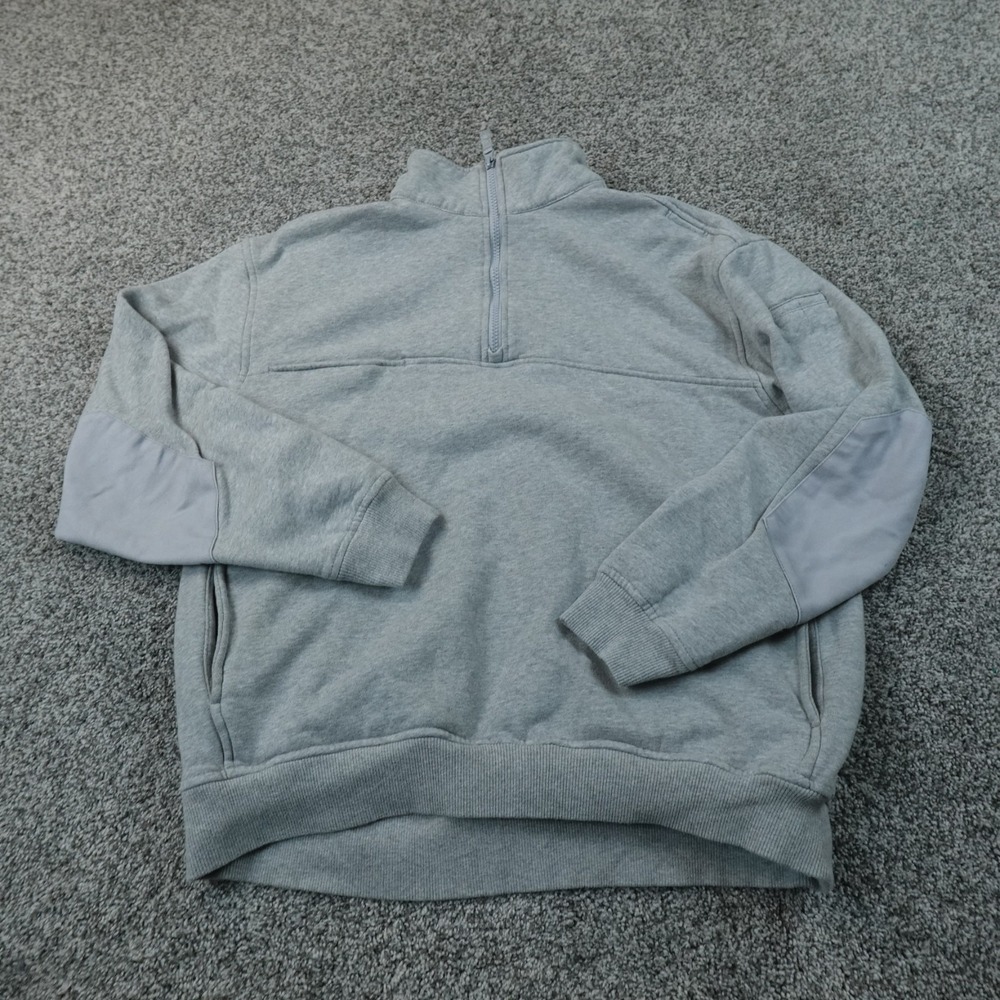 5.11 Tactical Sweatshirt Mens L Gray 1/4 Zip Job Shirt Pullover Sweater Outdoor